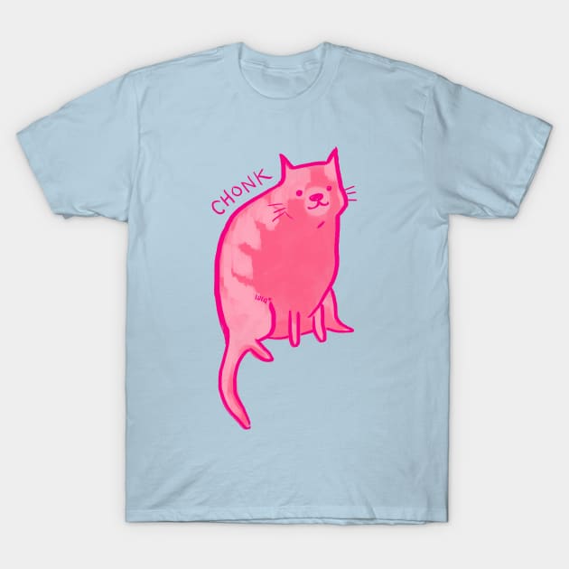 Fuchsia Chonk T-Shirt by LaGataLola